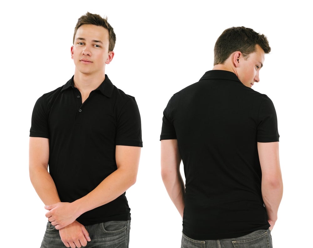 example of a black polo shirt