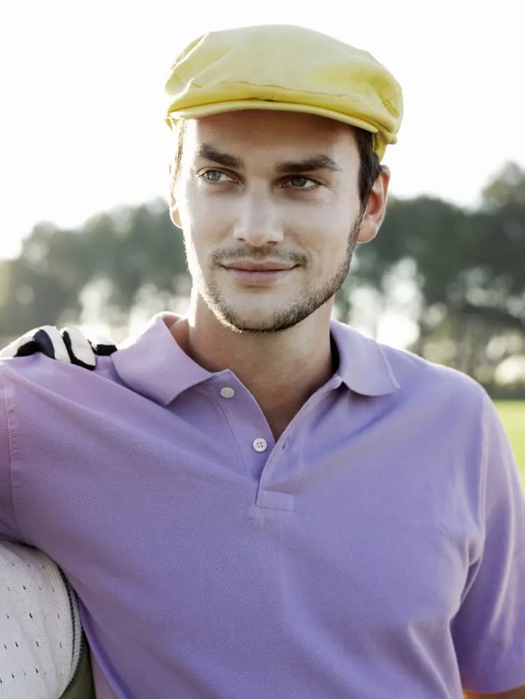 example of a man with a flat cap in the summer