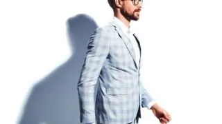 Man Bun Glasses And Suit