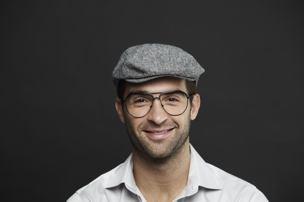 example of a man in a flat cap