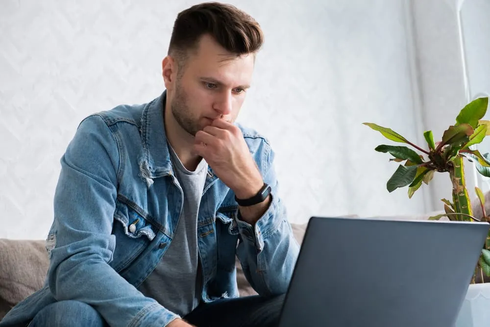 man in denim jacket