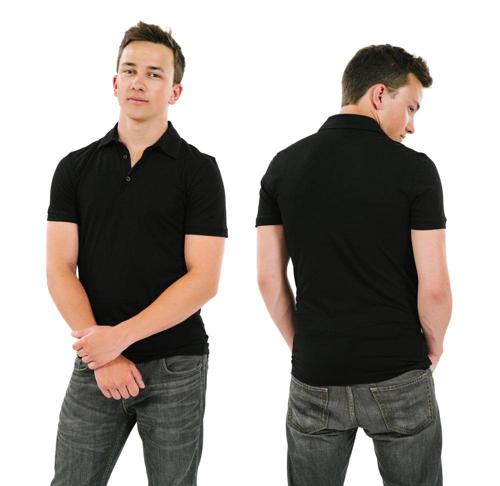 example of a black polo shirt