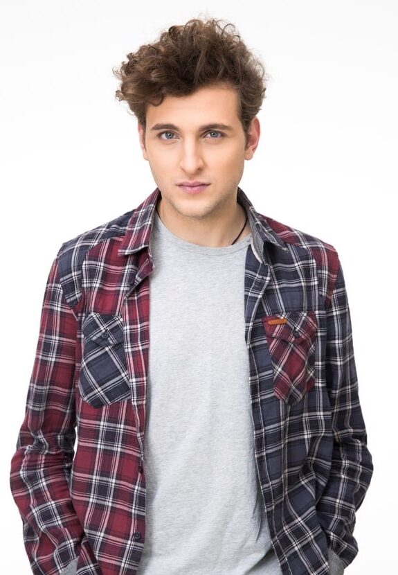 dark flannel shirt