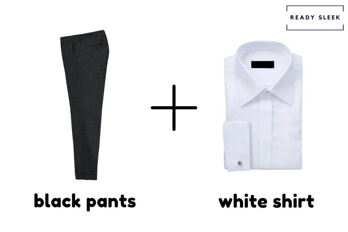 Black Pants With White Shirt