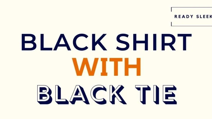 Black Shirt With Black Tie Featured Image