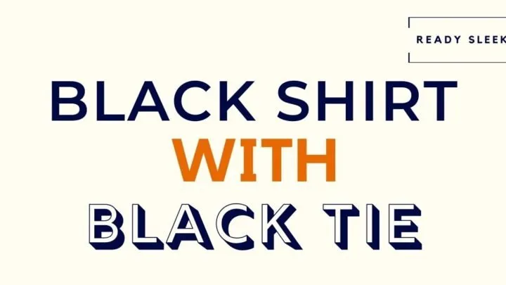 Black Shirt With Black Tie Featured Image