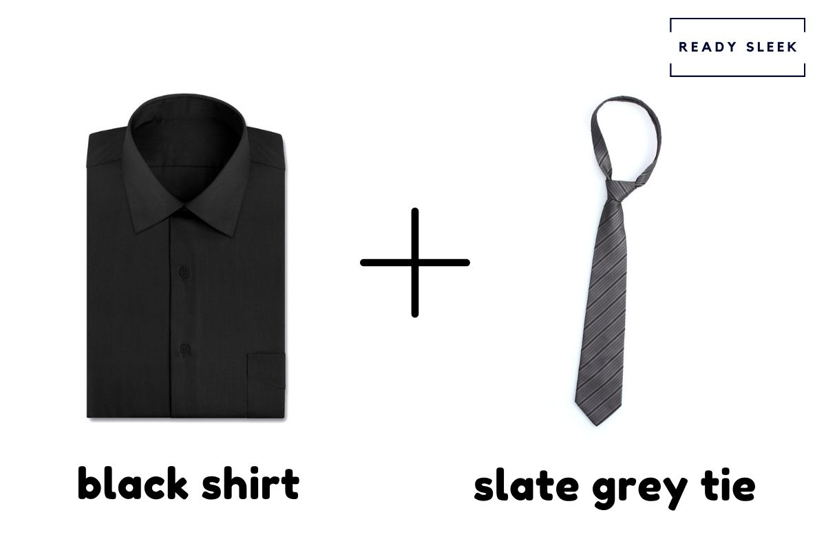 What Color Tie Goes With A Black Shirt? (Pics) • Ready Sleek