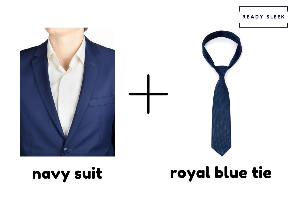 Navy Suit And Royal Blue Tie
