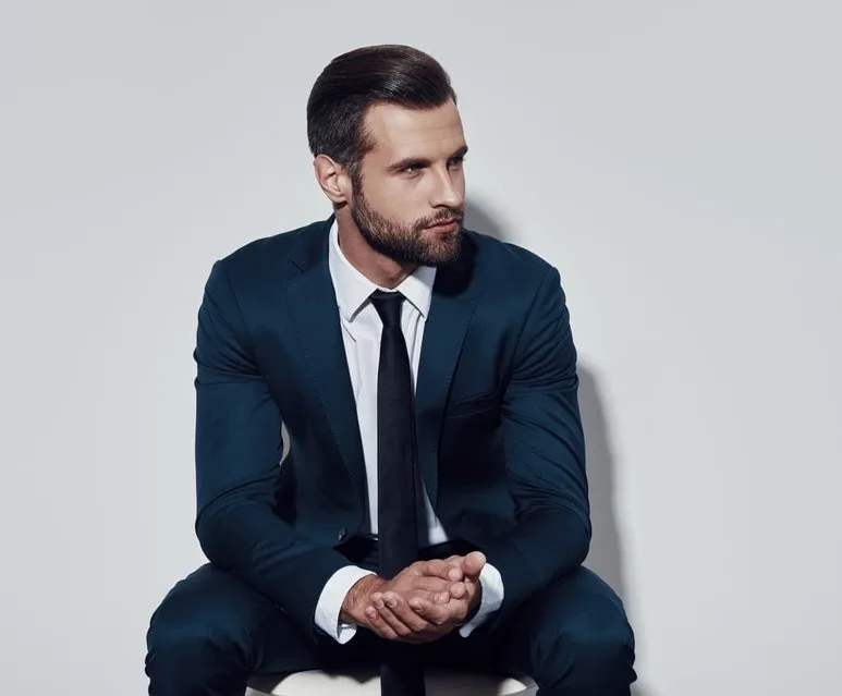 Black tie blue best sale blazer