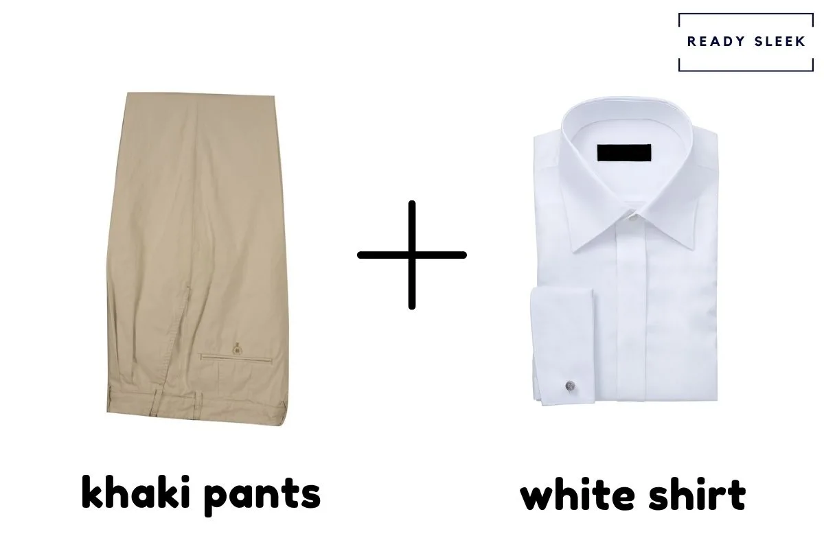 khaki Pants With White Shirt