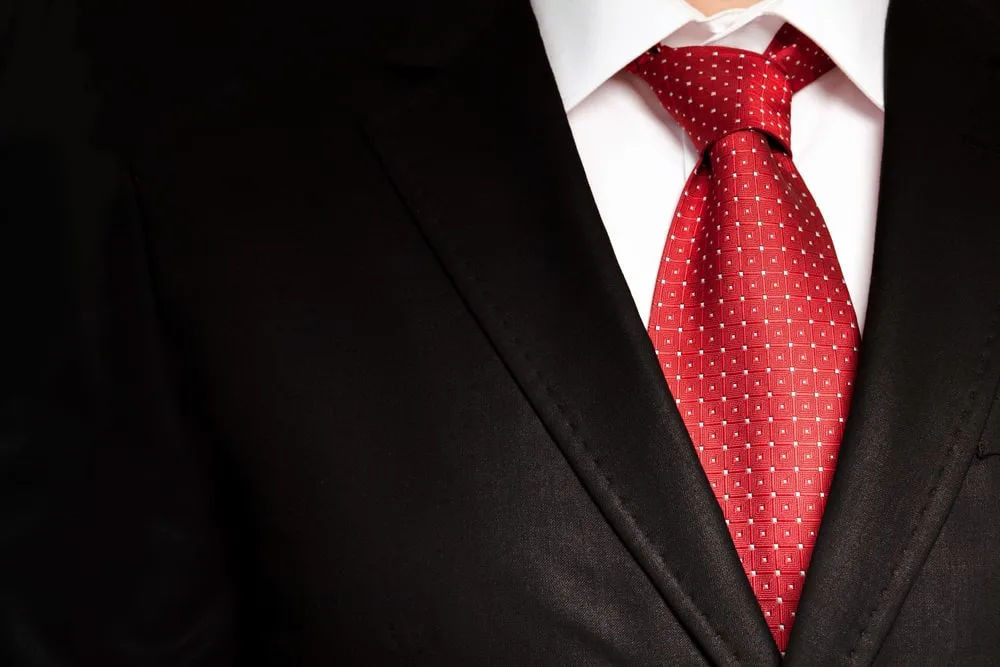 red shirt and tie combo