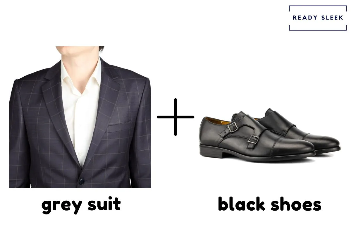 Grey Suit And Black Shoes