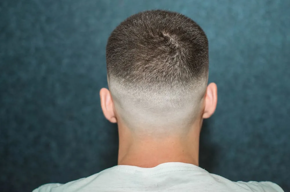 mid skin fade from behind
