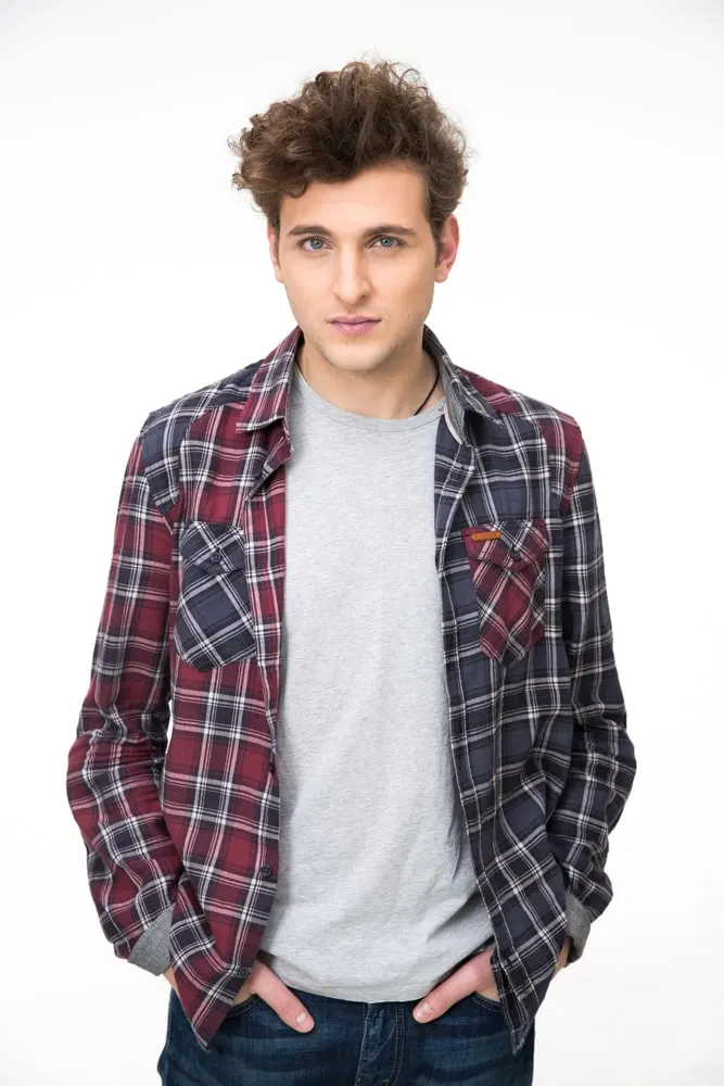 dark flannel shirt 