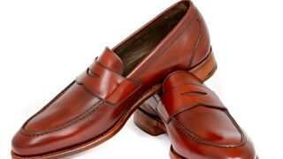 leather penny loafers