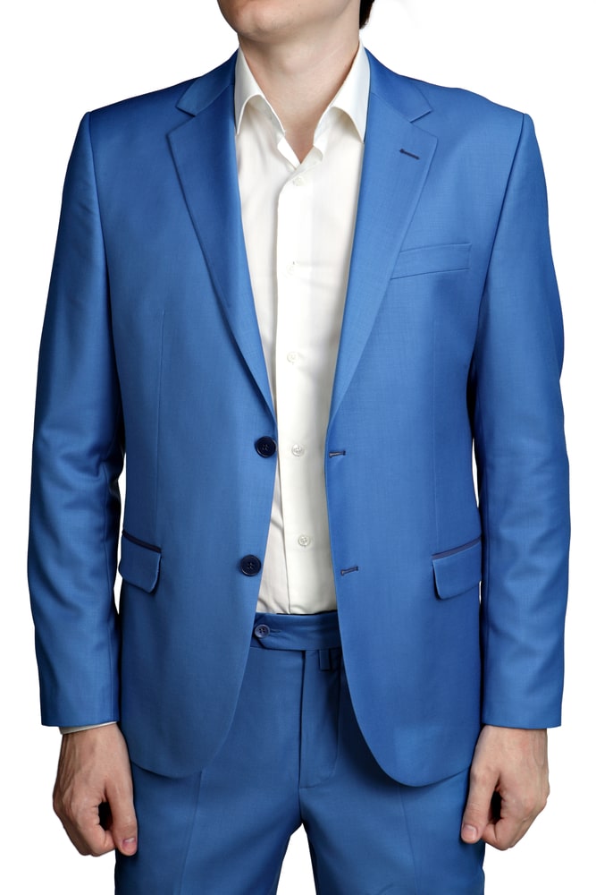 medium blue suit