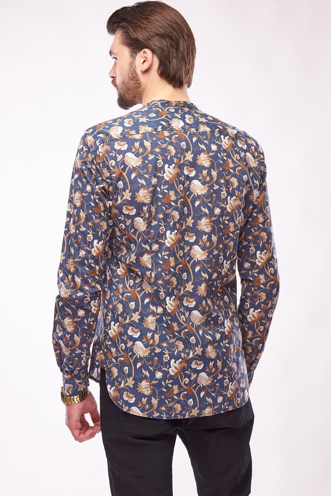 dark floral shirt pattern 