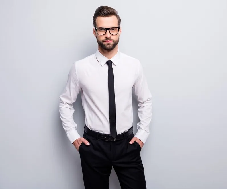 Aggregate more than 80 black pants shirt and tie latest - in.eteachers