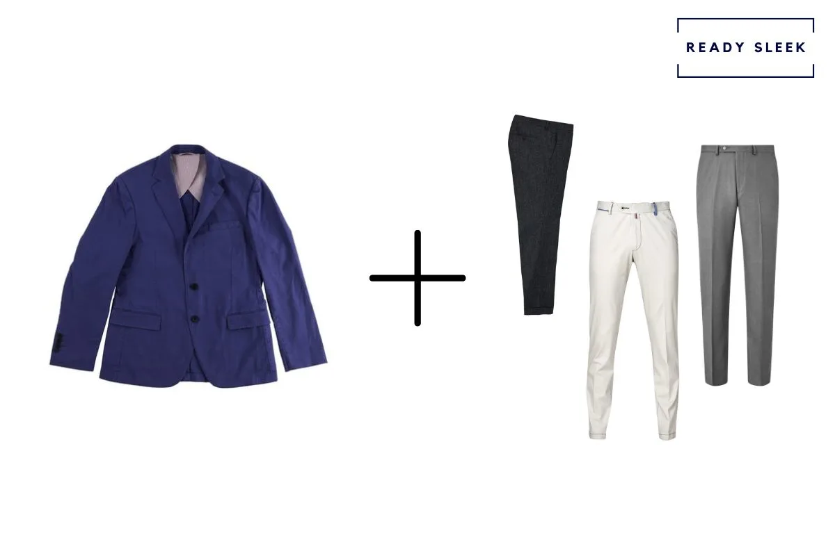 11 Blue Jacket Black Pants Pairings You Can Wear Right Now - The Versatile  Man