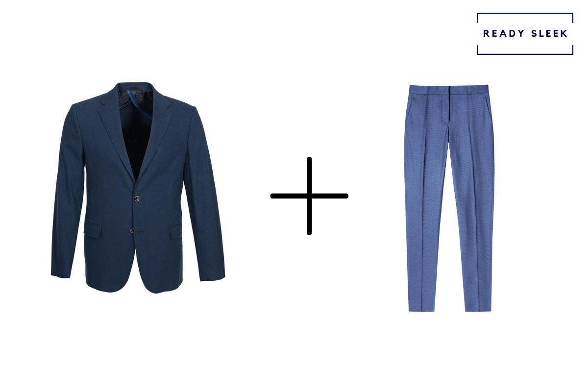 navy suit jacket (deposit photos) + medium blue pants