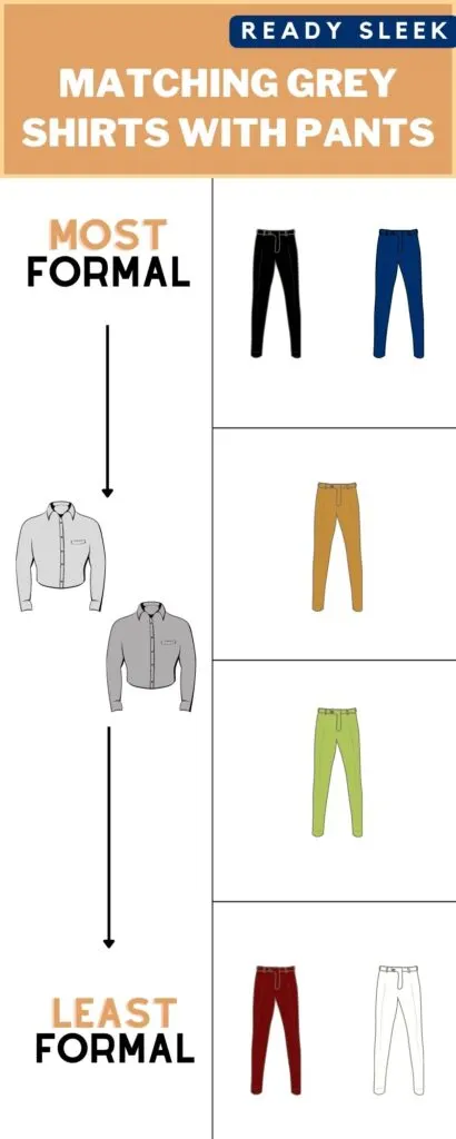 What Color Pants Go With A Grey Shirt