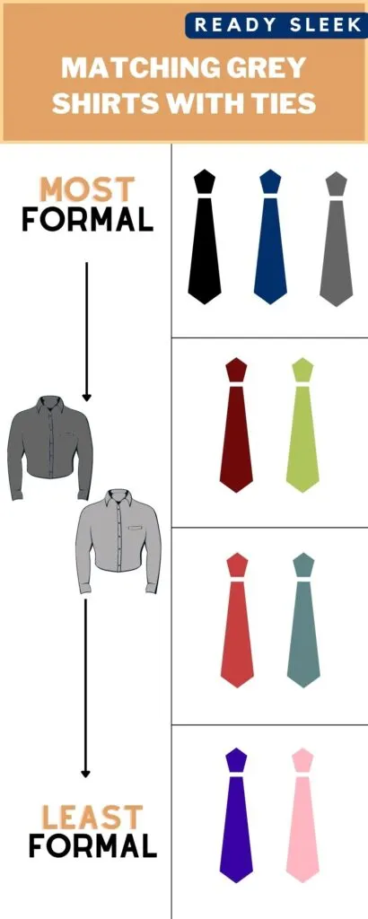 What Color Tie Goes With A Grey Shirt