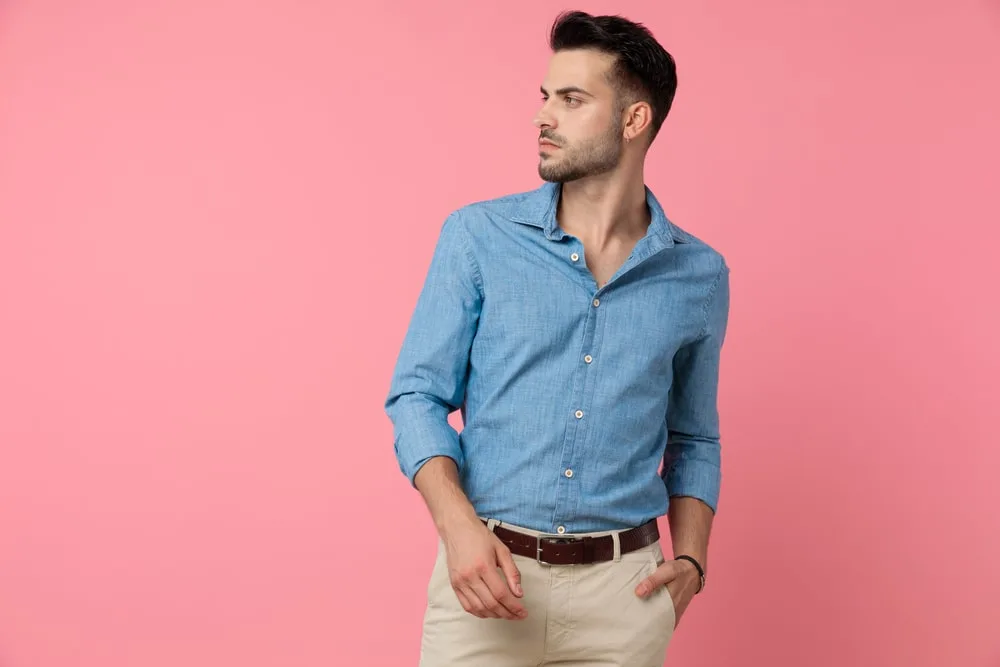 What colour pants will go well with a light blue shirt for casual looks? -  Quora