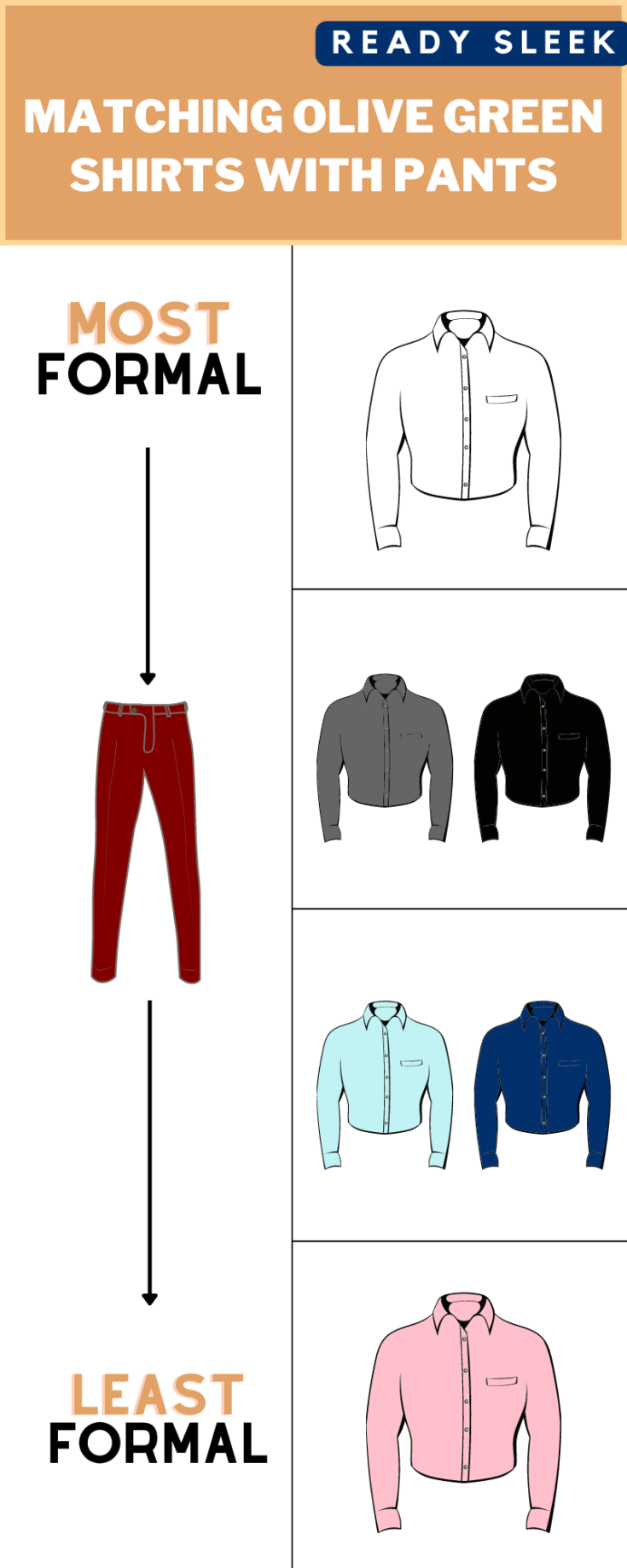 What Color Shirt Goes With Maroon Pants? (Pics) • Ready Sleek