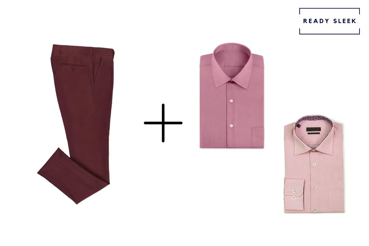 The Maroon Shirt Matching Pant Combinations For Men