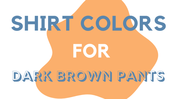 What Color Shirt Goes With Dark Brown Pants And Jeans?