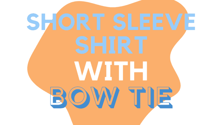 Short Sleeve Shirt With Bow Tie