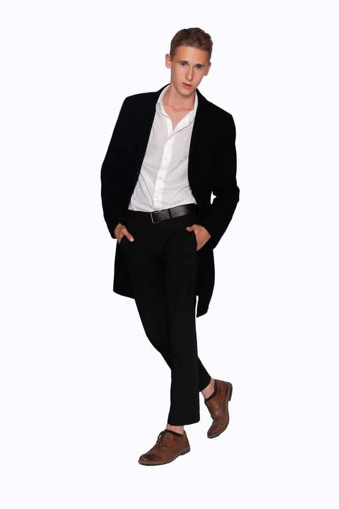 20 Outfit Ideas to Wear Black Pants with Brown Shoes for Men