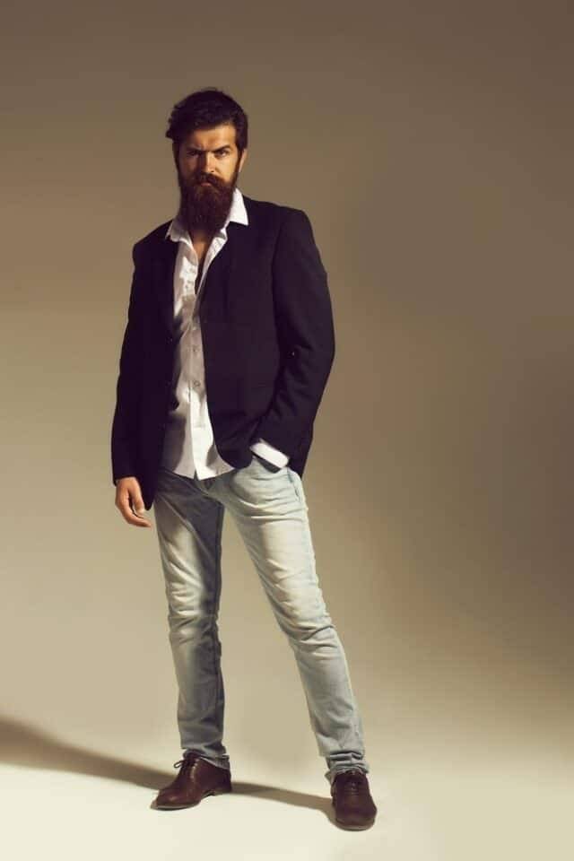 Grey Jeans And Brown Boots