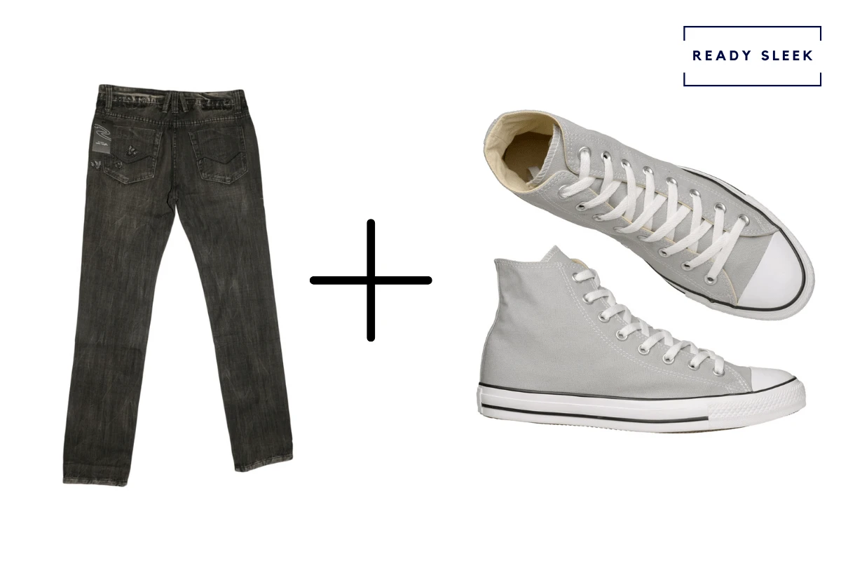 Black shoes with deals black jeans