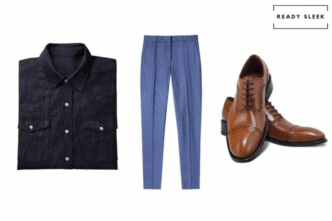 7 Pants Colors To Wear With A Black Shirt And Brown Shoes • Ready Sleek