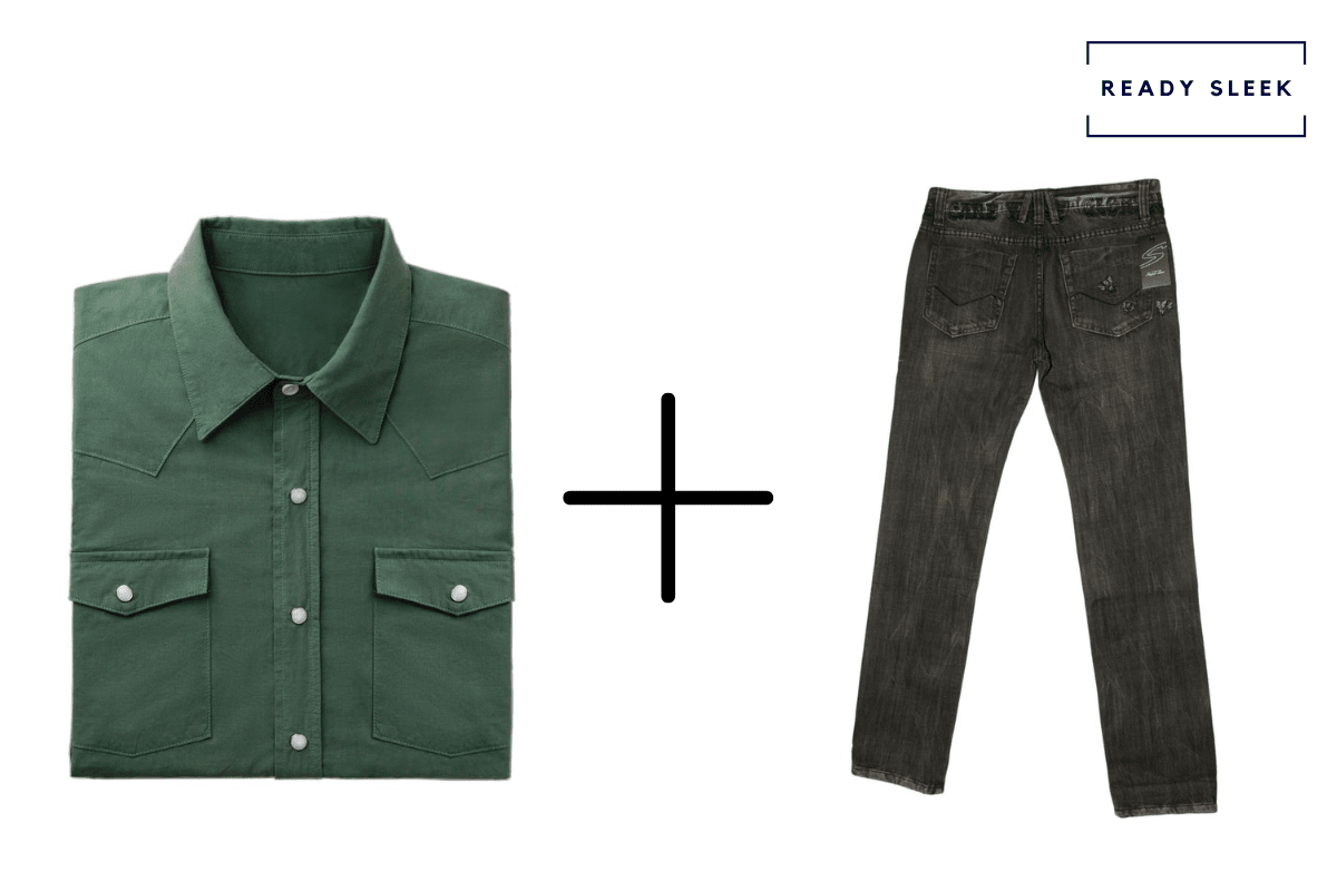 What Color Jeans Go With A Green Shirt Pics Ready Sleek