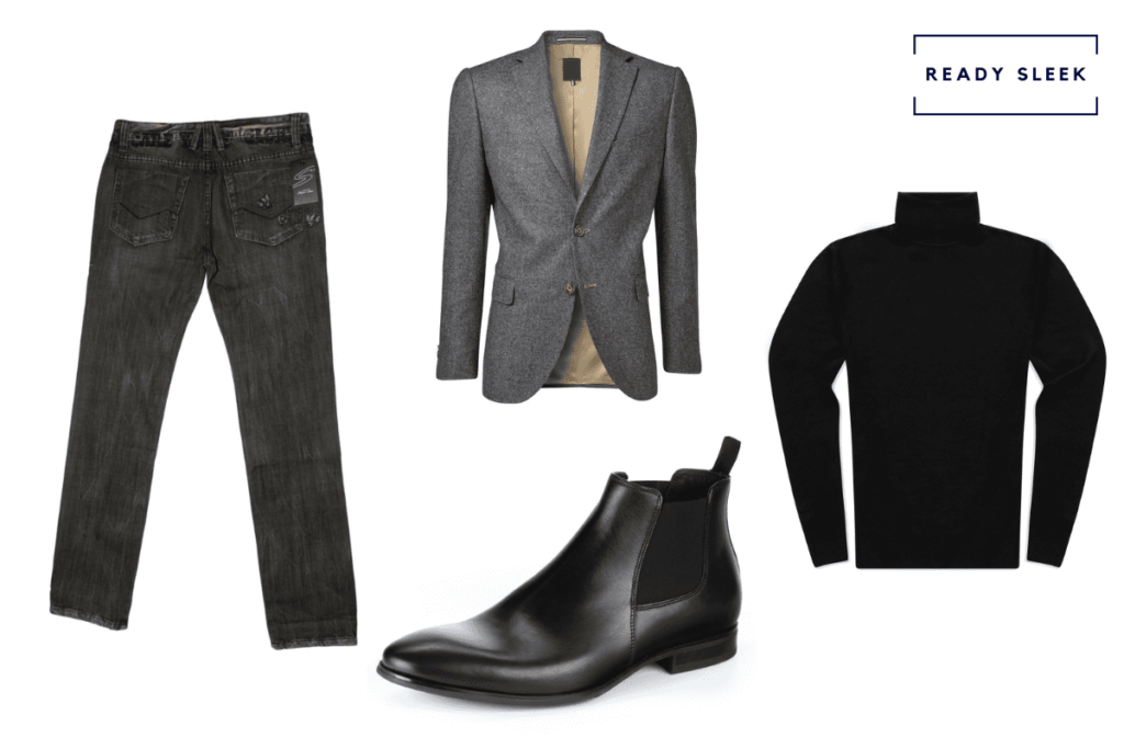 How To Wear Grey Blazers With Black Jeans (Outfits, Tips) • Ready Sleek