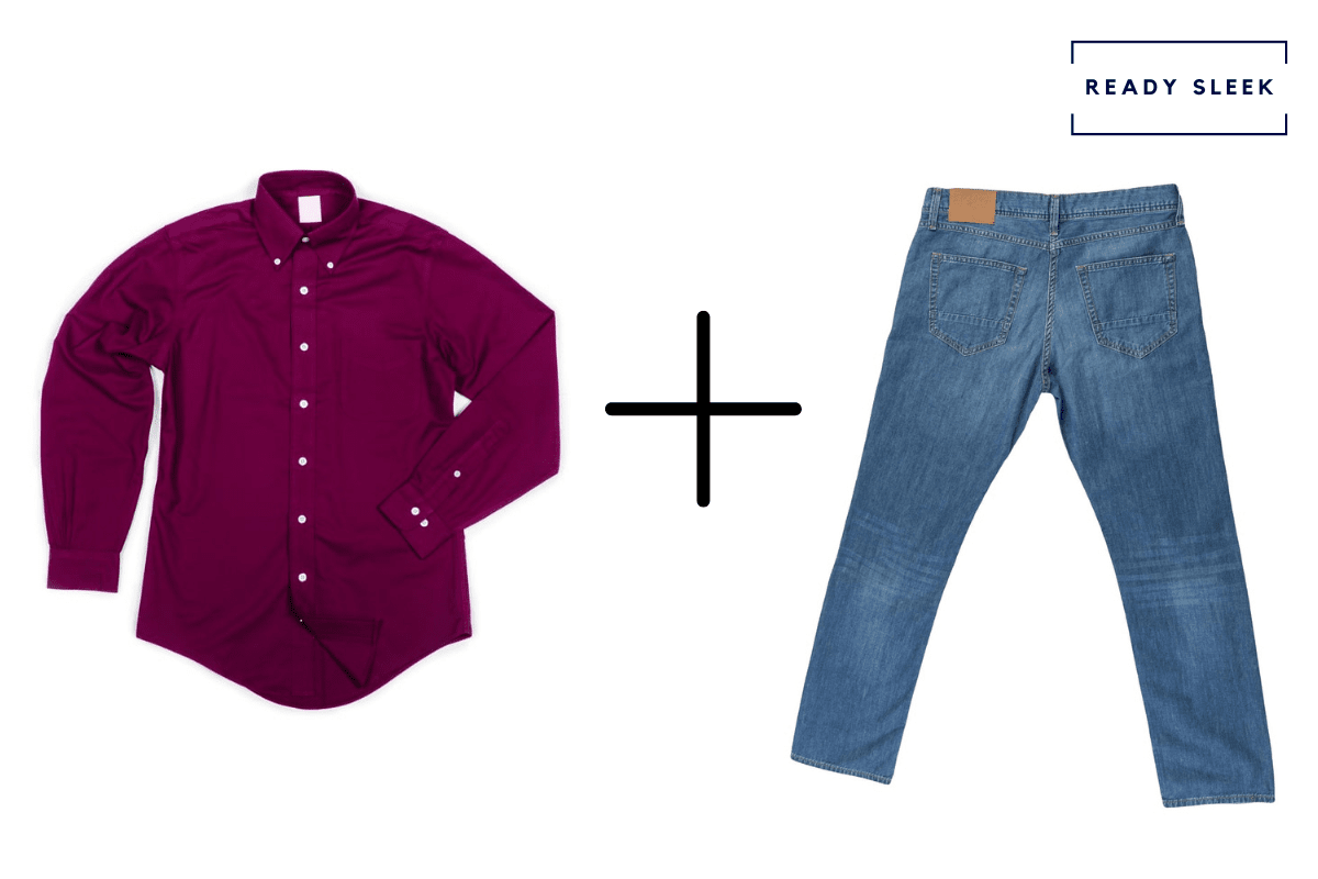 How To Wear A Maroon Shirt With Jeans (Outfits, Tips) • Ready Sleek