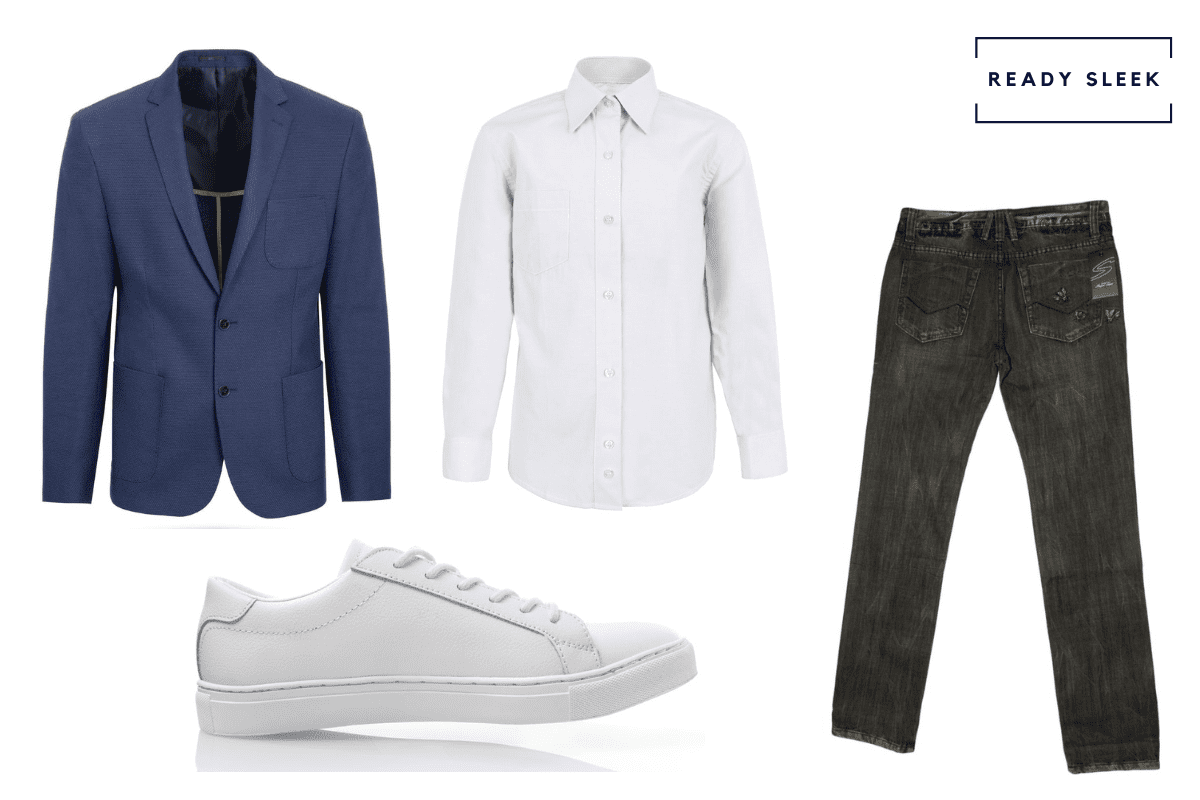 How To Wear A Blazer With Jeans And Sneakers • Ready Sleek