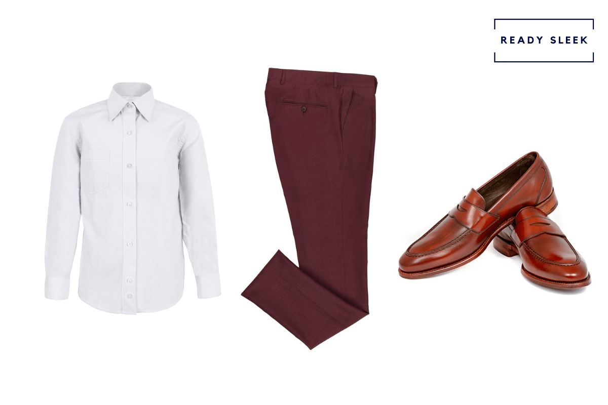 7 Pants Colors To Wear With A White Shirt And Brown Shoes • Ready Sleek