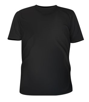 black t shirt