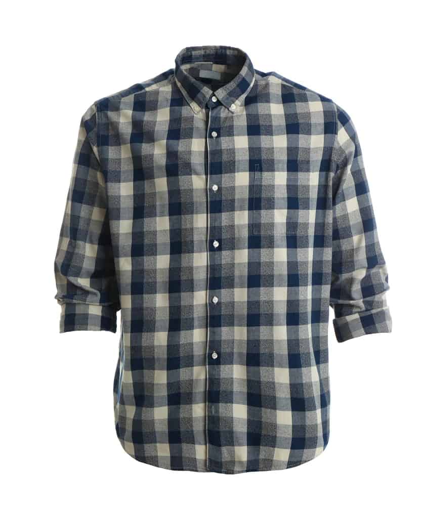 blue flannel shirt 