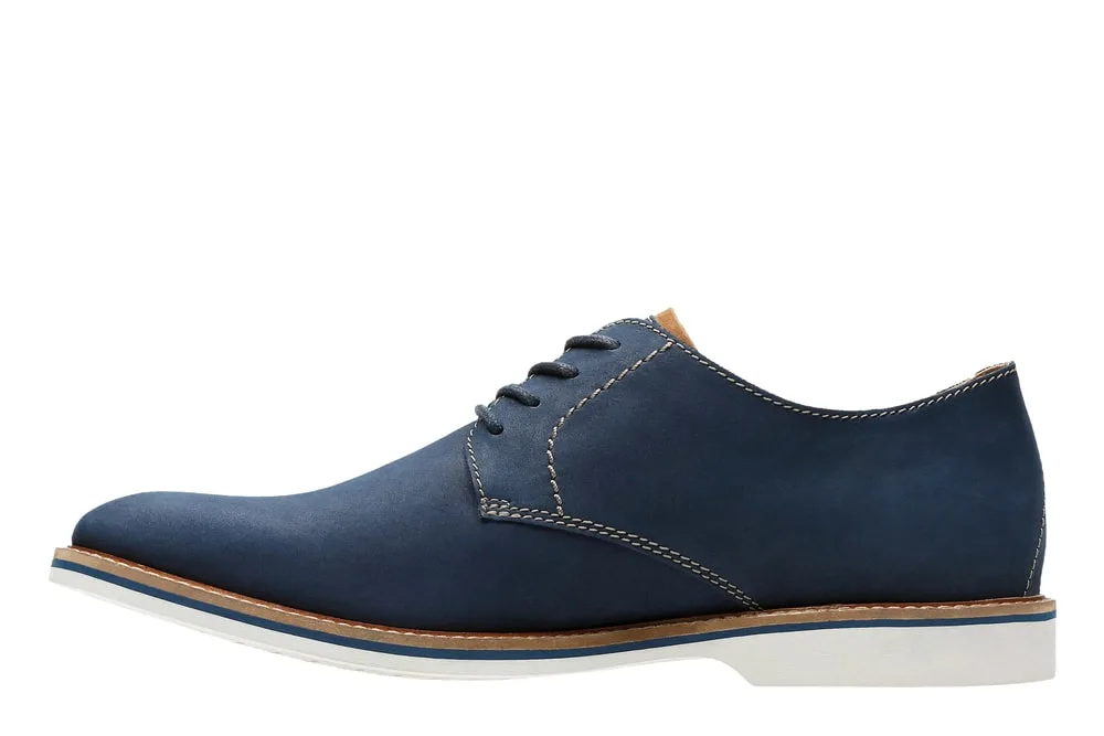 blue suede derby shoes