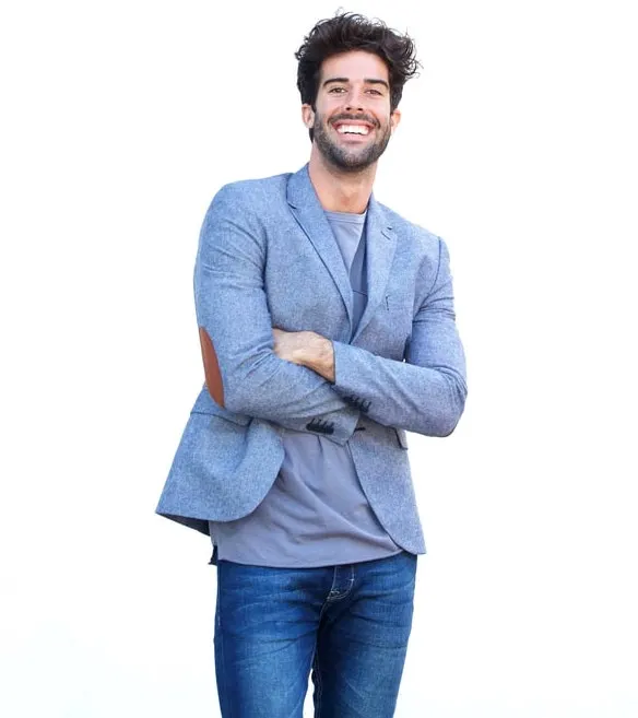 Blazer shirt deals jeans combination