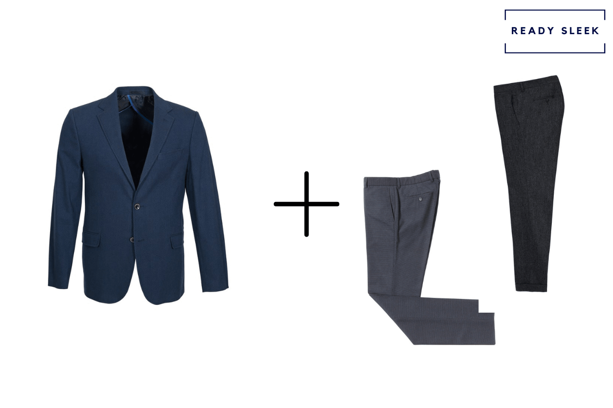 Image result for what color pants go with a beige textured jacket | Blue  pants men, Blazer outfits men, Best blazer