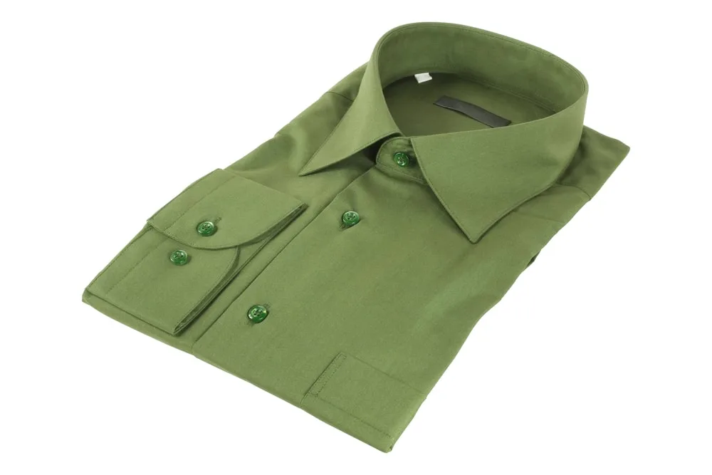 olive green shirt