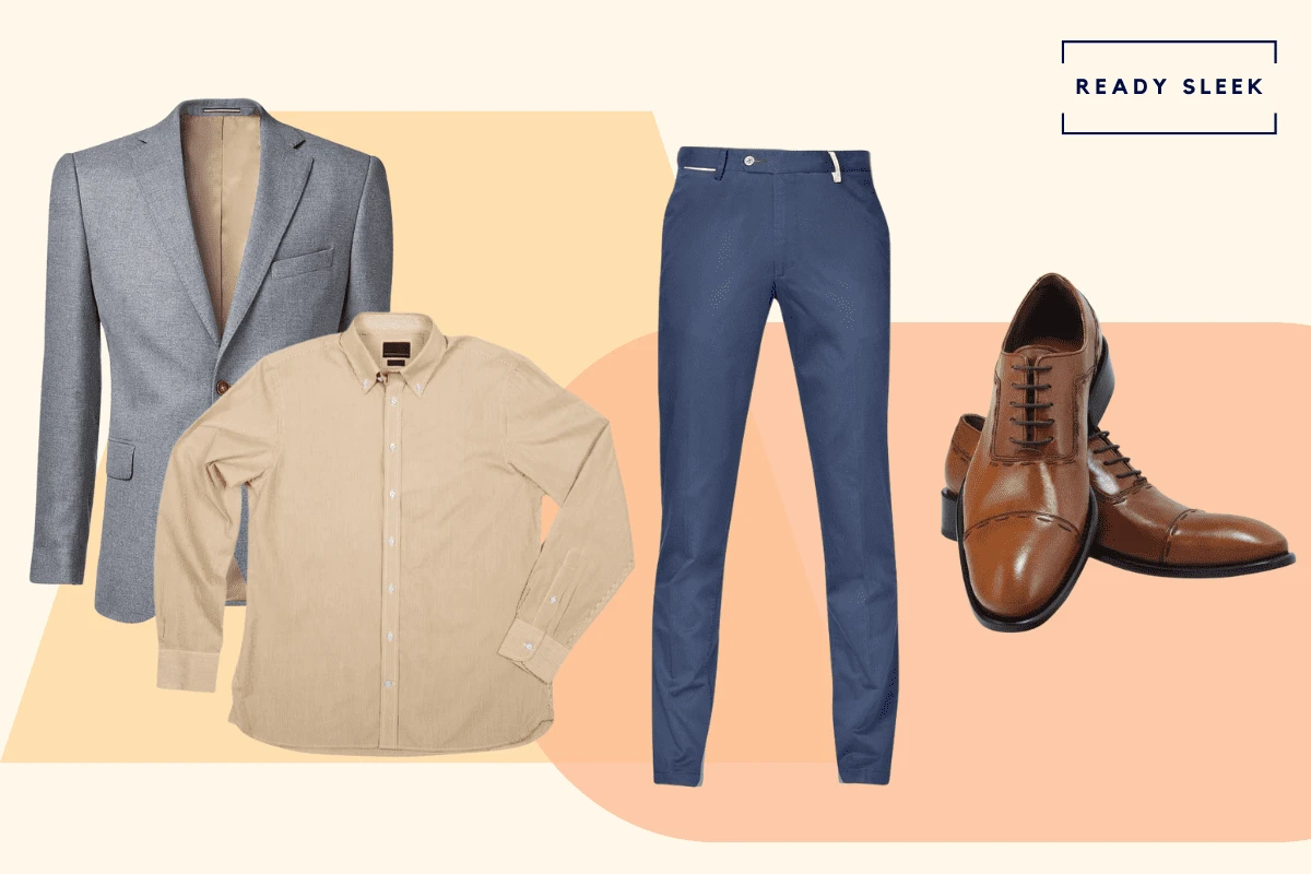 How To Wear Grey Blazers With Blue Pants Outfits Tips  Ready Sleek