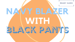 Navy Blazer With Black Pants