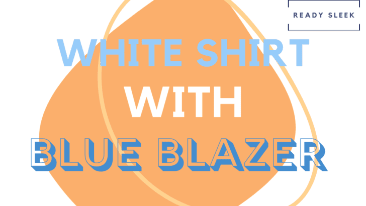 White shirt with navy blue blazer sales