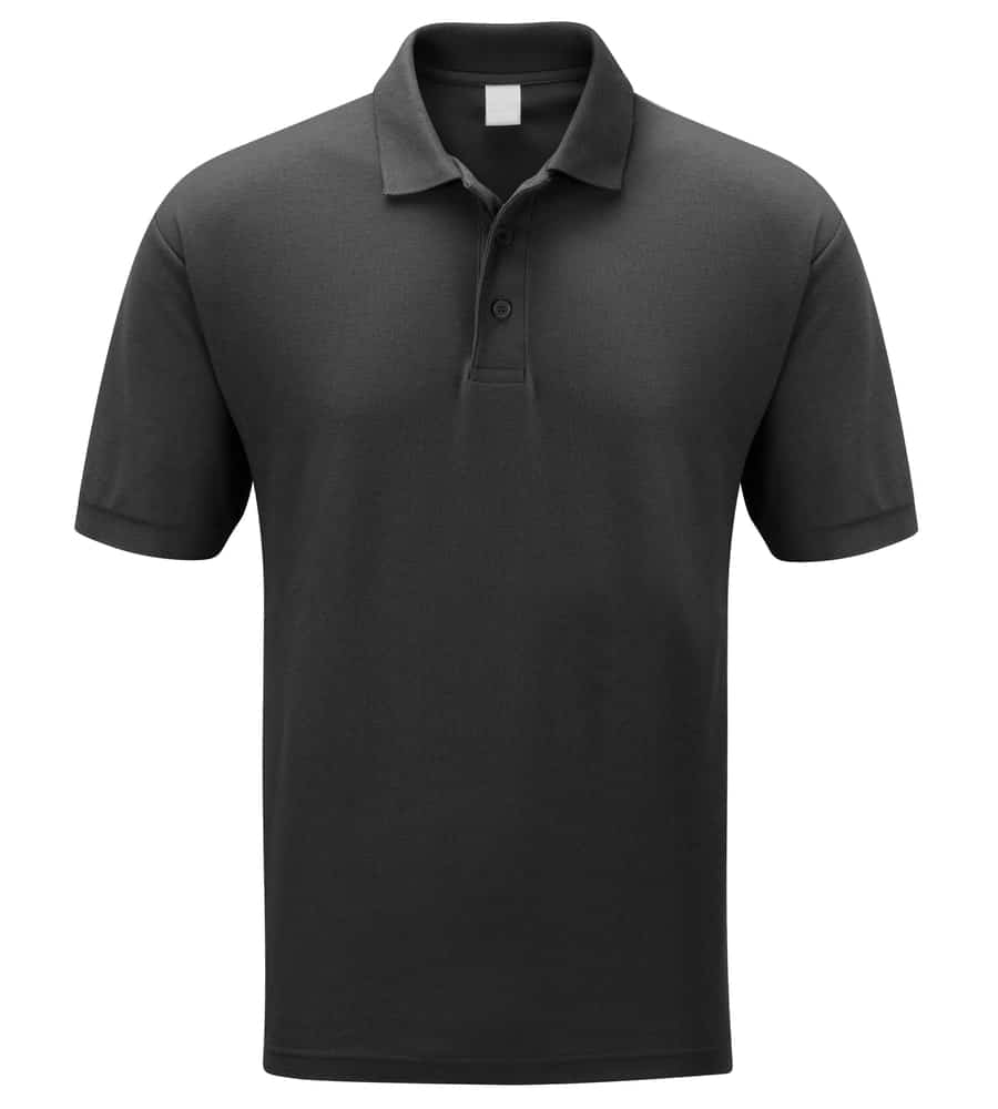 black polo shirt alone 